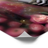 Godin Kali Ma Art Nouveau Bloemenschedels Poster (Hoek)