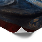 Godin Kali Ma in Meditatie Moderne Fantasie Schede Poster (Hoek)