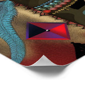 Godin Kali Mystieke Surrealistische Kunst Poster (Hoek)