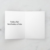 Godin Kali Wenskaart Bedankkaart (Binnen)