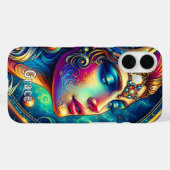 Godin Kleurrijke Hoofd Ronde Sieraden Maart - Case-Mate iPhone Case (Achterkant (horizontaal))