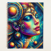 Godin Kleurrijke Hoofd Ronde Sieraden Maart - Planner (Voorkant)