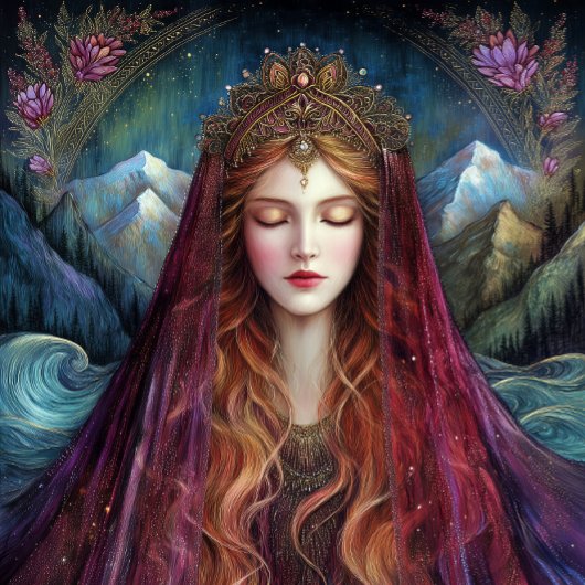 Godin Koningin Fantasy Kunst Poster