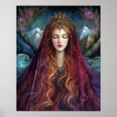 Godin Koningin Fantasy Kunst Poster (Voorkant)