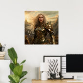 Godin krijger poster (Thuiskantoor)