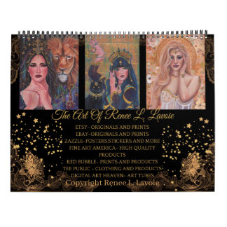 Godin kunstwerk door Renee L. Lavoie Kalender