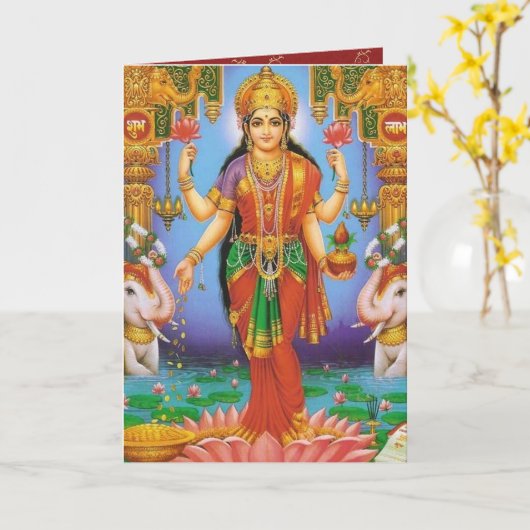 godin-Lakshmi Kaart (Gele Bloem)