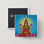Godin Lakshmi Knop Vierkante Button 5,1 Cm (Voorkant /achterkant)