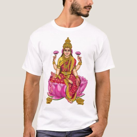 Godin Lakshmi Mannen T-shirt (Voorkant)