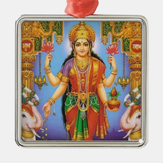 godin-Lakshmi Metalen Ornament (Voorkant)
