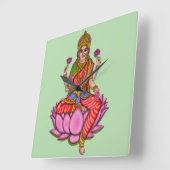 Godin Lakshmi wandklok (Hoek)