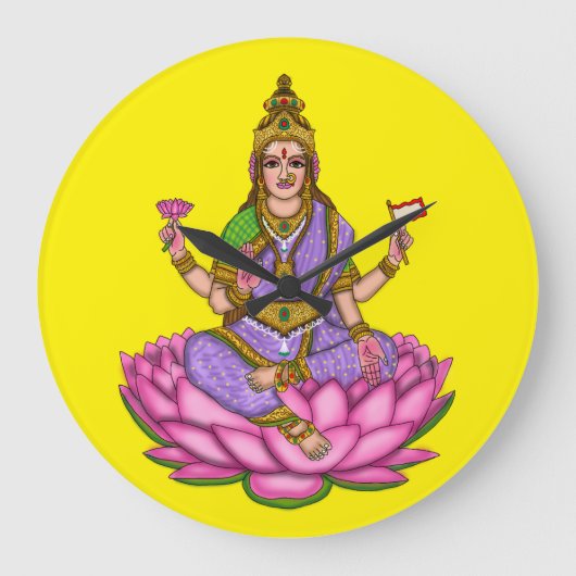 Godin Lakshmi wandklok (Voorkant)