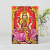 Godin Lakshmi Wenskaart Kaart (Staand voorkant)