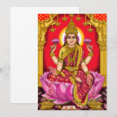 Godin Lakshmi Wenskaart Kaart (Voorkant / Achterkant)