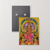 Godin Lalita Tripurasundari Knop Button (Voorkant / Achterkant)