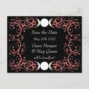Godin Lesbische bruiloft Save the Date Briefkaart