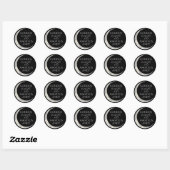 Godin levend rond Sticker (Vel)