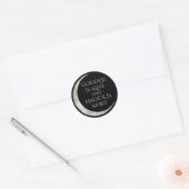 Godin levend rond Sticker (Envelop)