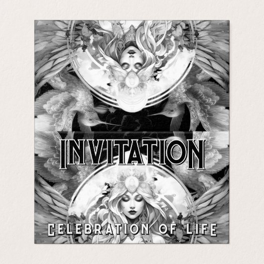 Godin Life Celebration Verjaardag Uitnodigen Kaart (Buitenkant ongevouwen)