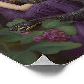 Godin Lilith De Slangenkoningin Ontwaakt Portret Poster (Hoek)