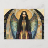Godin Lilith Donkere Regenboog Mozaïek Schilderij Briefkaart (Voorkant)