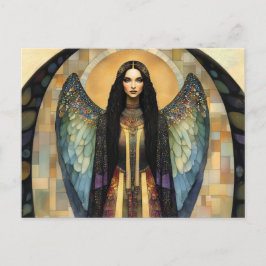 Godin Lilith Donkere Regenboog Mozaïek Schildering Briefkaart