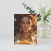 Godin Met Frites Briefkaart (Staand voorkant)