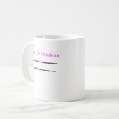 Godin met lijnen koffiemok (Voorkant links)
