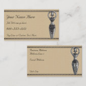 Godin met Lijst van de Griekse Golf Visitekaartje (Voorkant / Achterkant)