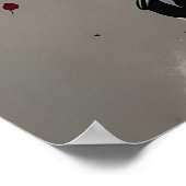 Godin met rode rozen poster (Hoek)