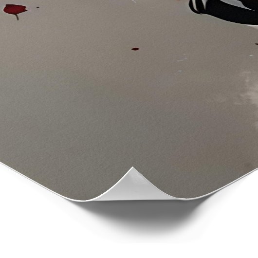 Godin met rode rozen poster (Hoek)