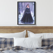 Godin met wolven van Renee Lavoie Canvas Afdruk (Insitu (Slaapkamer))