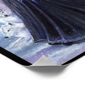 Godin met wolven van Renee Lavoie Poster (Hoek)