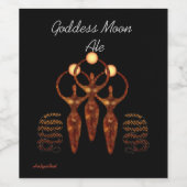 Godin Moon Ale Win fles Wijn Etiket (Enkel label)