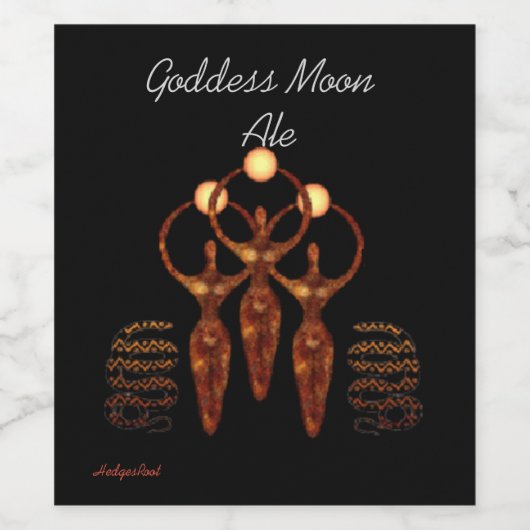Godin Moon Ale Win fles Wijn Etiket (Enkel label)