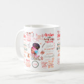 godin | Motivatie Afro-Amerikaanse vrouw Koffiemok (Voorkant links)