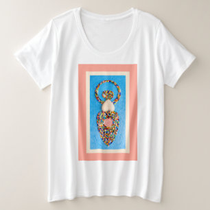 Godin-mozaïek Grote Maat T-shirt