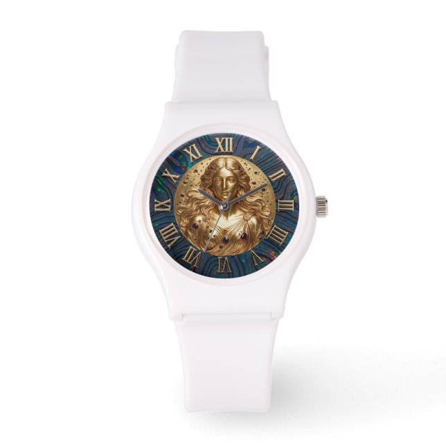 Godin Nyx Black Opal Wijzerplaat Horloge (Voorkant)