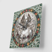 Godin Nyx Bloem Mozaïek Vierkante Klok (Hoek)