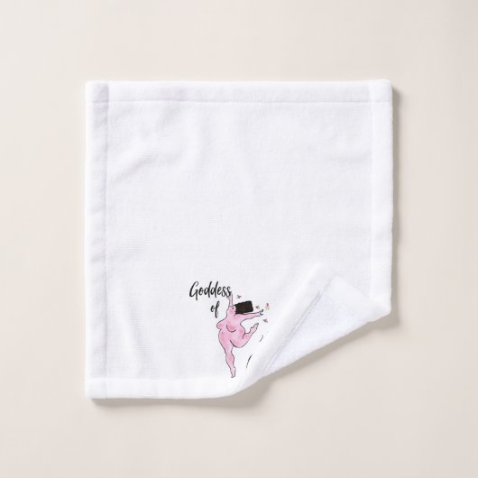 "Godin of Curves" Bad Handdoek (Wasdoekje)