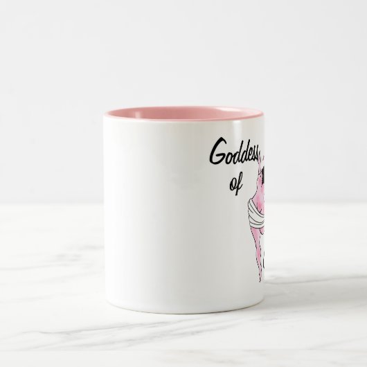 "Godin of Curves" Mok van tweetone koffie (Center)