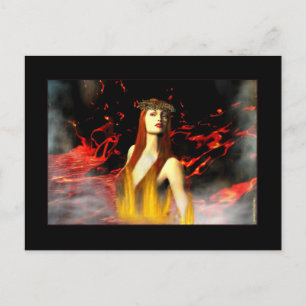 Godin of Fire Briefkaarten