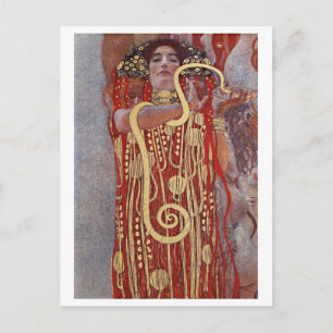 Godin of Health, Hygieia (Salus), Gustav Klimt Briefkaart