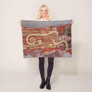 Godin of Health, Hygieia (Salus), Gustav Klimt Fleece Deken