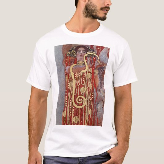 Godin of Health, Hygieia (Salus), Gustav Klimt T-shirt (Voorkant)
