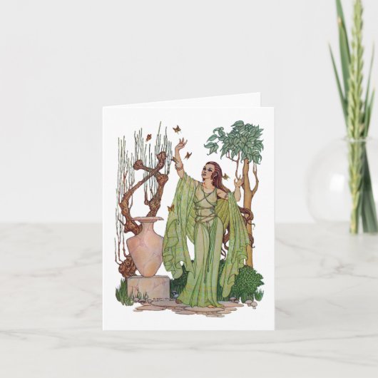 Godin of Spring Notecard Kaart (Voorkant)
