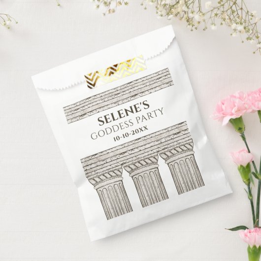 Godin party met aangepaste tekst en stenen element bedankzakje (Gezegeld)