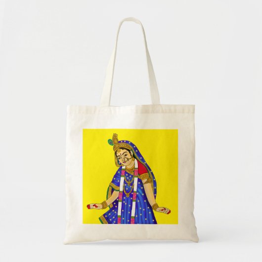 Godin Radha Boodschaptas Tote Bag (Voorkant)