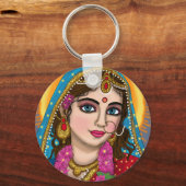 Godin Radha Sleutelhanger | Divine Hindu Devi Radh (Voorkant)