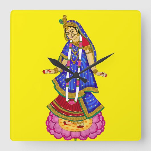Godin Radha wandklok (Voorkant)